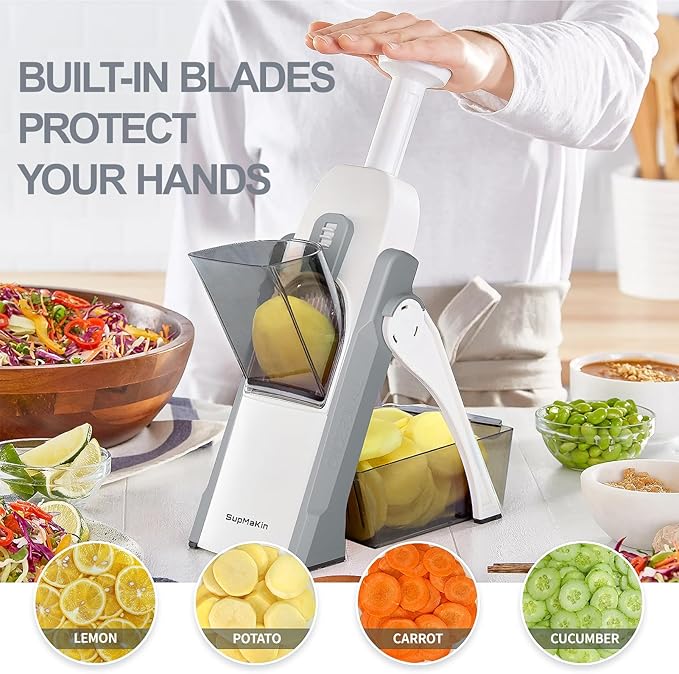Multi-Function 4-in-1 Vegetable Cutter- Fast, Safe & Perfect Vegetable Cutting in Seconds