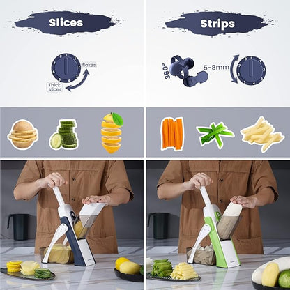 Multi-Function 4-in-1 Vegetable Cutter- Fast, Safe & Perfect Vegetable Cutting in Seconds