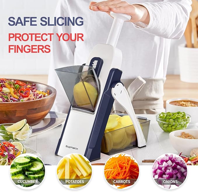 Multi-Function 4-in-1 Vegetable Cutter- Fast, Safe & Perfect Vegetable Cutting in Seconds