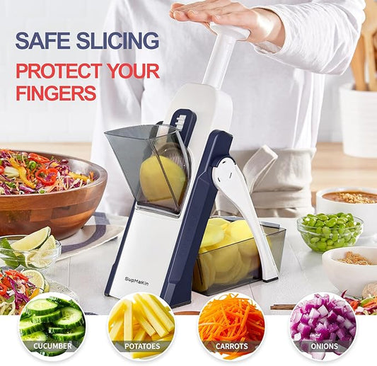 Multi-Function 4-in-1 Vegetable Cutter- Fast, Safe & Perfect Vegetable Cutting in Seconds