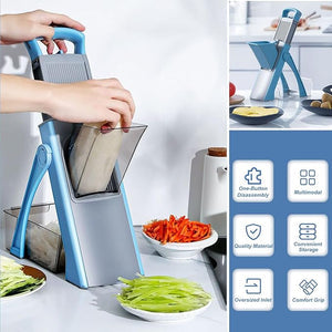 Multi-Function Vegetable Cutter with Storage Box